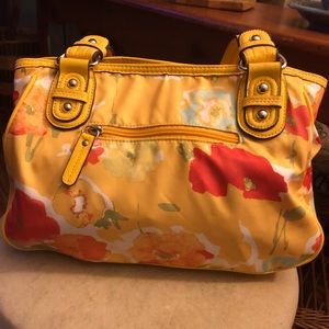 Tyler Rodan Yellow floral satchel handbag